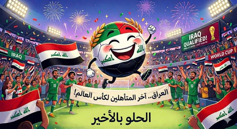 مبارك لاسود الرافدين التأهل لمونديال 2026