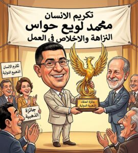 محمد لويع يقطف جائزة العنقاء الذهبية للنزاهة والإخلاص في العمل” لعام 2026″