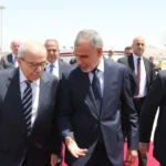 وصول رئيس الحكومة اللبنانية نواف سلام إلى بغداد