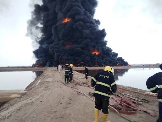 حريق في مصفاة للنفط بناحية شمامك بأربيل  بعد السيطرة على حريق الاحدب